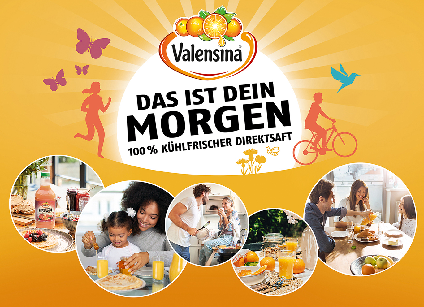 Ideal für den Start in den Tag: Die gekühlten Frühstückssäfte von Valensina