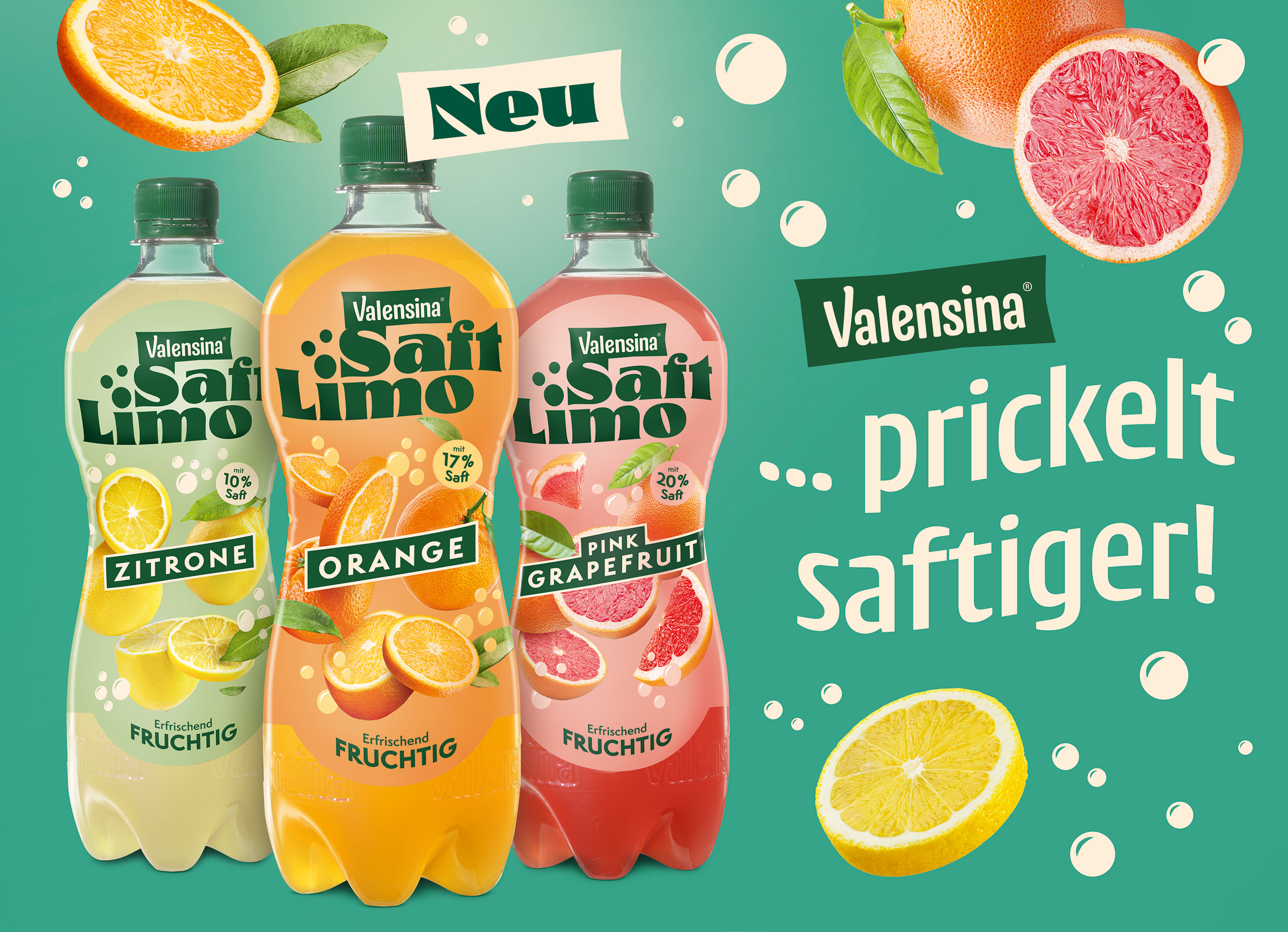 Fruchtiger Geschmack trifft auf prickelnde Erfrischung