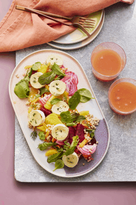 Buchweizen-Salat mit Bunter Bete und Grapefruit-Dressing