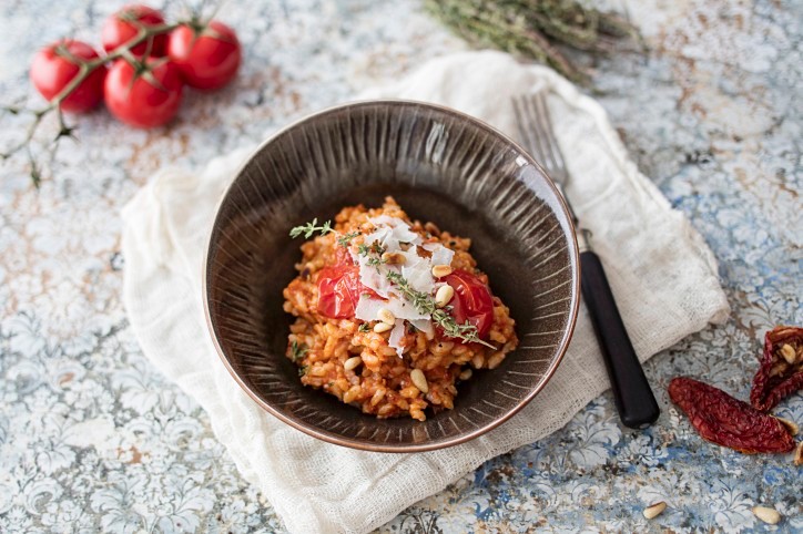 Orangen-Tomaten-Risotto