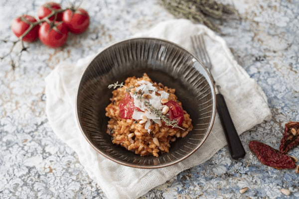Orangen-Tomaten-Risotto