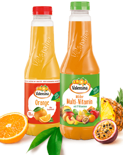Zwei Flaschen von Valensina